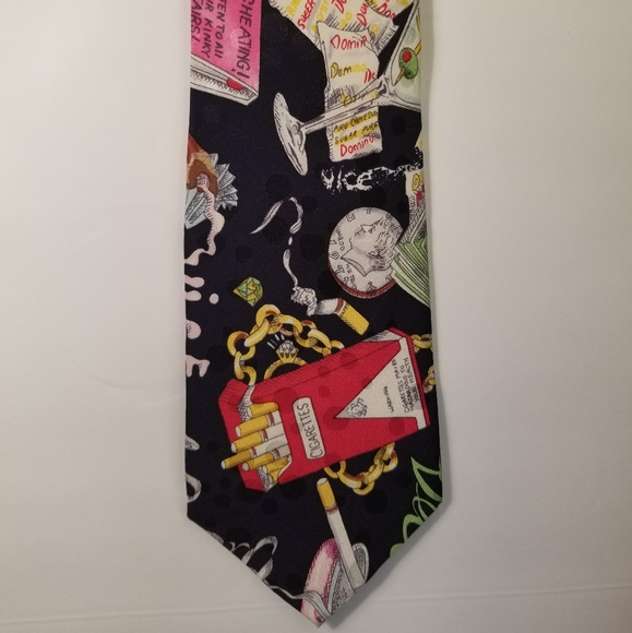 Graphic silk necktie - Picture 2 of 5